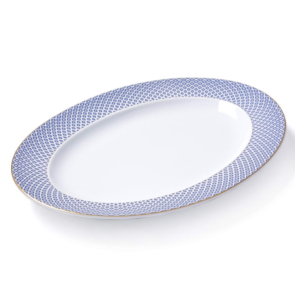 FRANCIS CARREAU - AZUL FUENTE OVAL 34CM 12734, ROSENTHAL