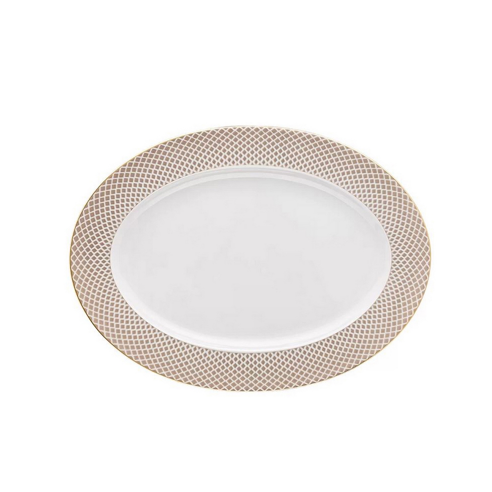 FRANCIS CARREAU - BEIGE FUENTE OVAL 34CM 12734, ROSENTHAL