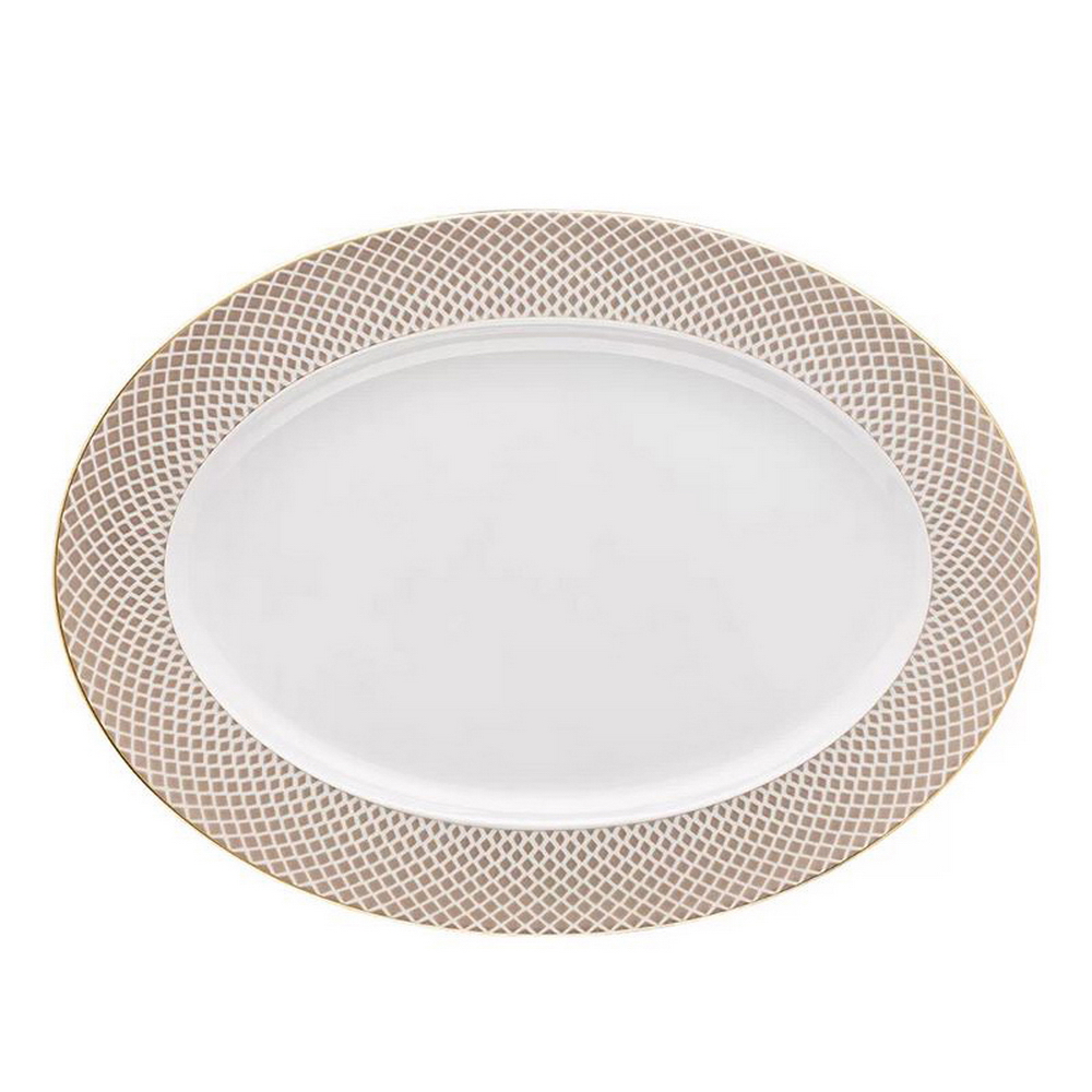 FRANCIS CARREAU - BEIGE FUENTE OVAL 40CM 12740, ROSENTHAL