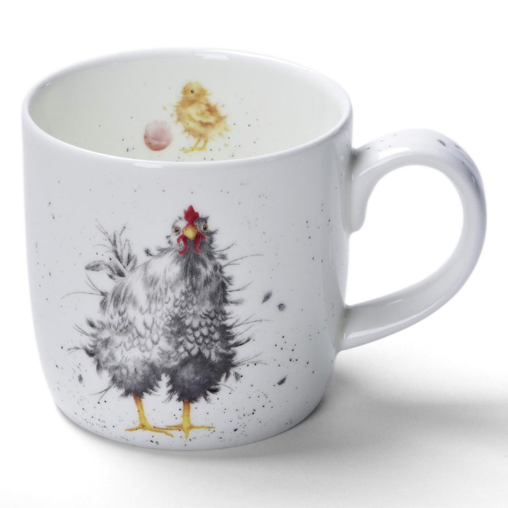 WRENDALE CURIOUS - HEN MUG, LJ5629, PORTMEIRION