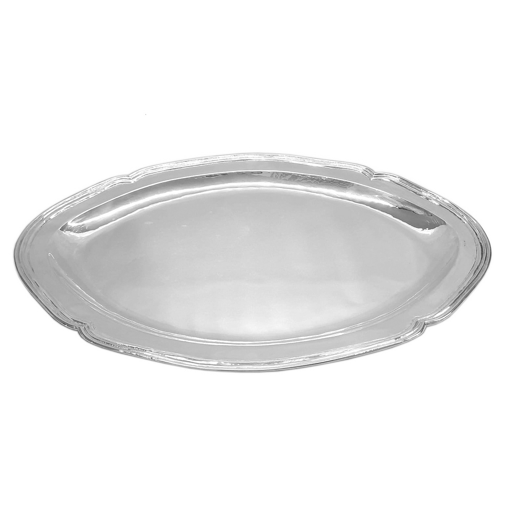 AZAFATES, PIONONERAS, BANDEJAS - AZAFATE OVAL 50*34 PLATA, 1.182GR, RD