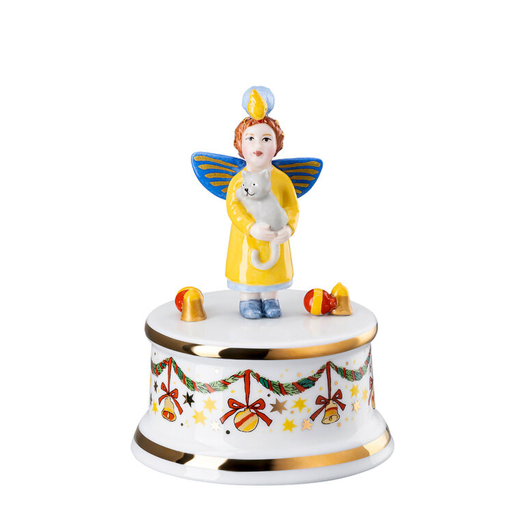CAJA MUSICAL CHRISTMAS ANGEL 14CM, 27417, ROSENTHAL