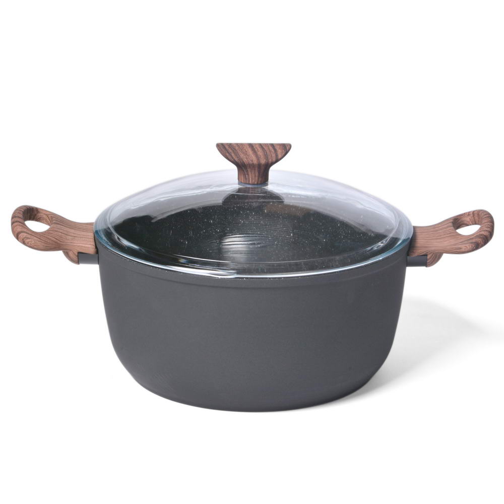 ROCK & ROSE BLACK OLLA 24CM C/TAPA 51027-74, SAMBONET