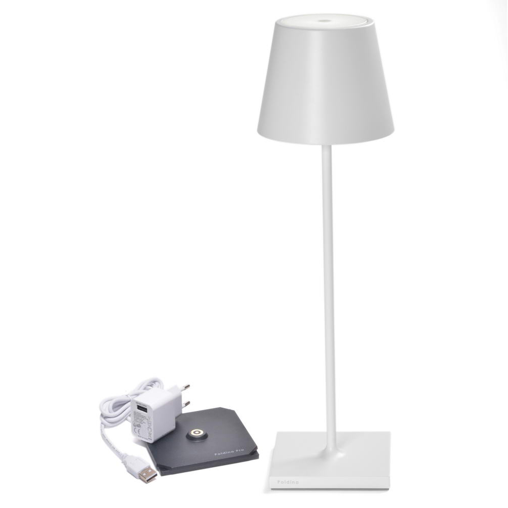 POLDINA - PRO LAMPARA DE MESA BLANCO LD1340B3, ZAFFERANO