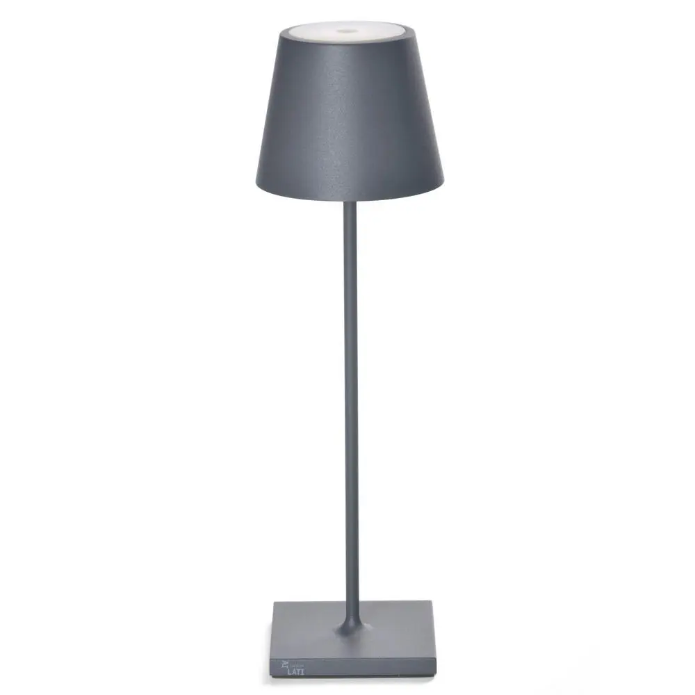 POLDINA - PRO LAMPARA DE MESA GRIS OSCURO, LD1340N3, ZAFFERANO