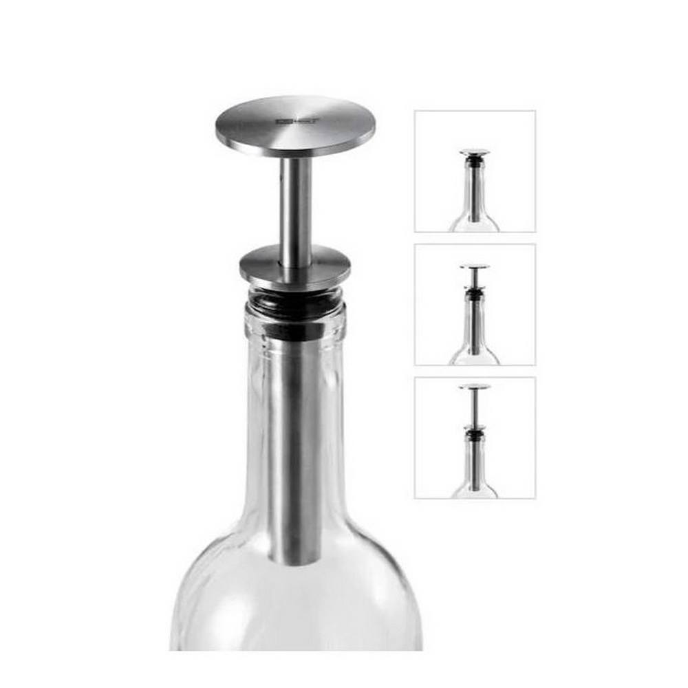 Adhoc Conservador De Vino 10X4.5Cm Acero Inoxidable