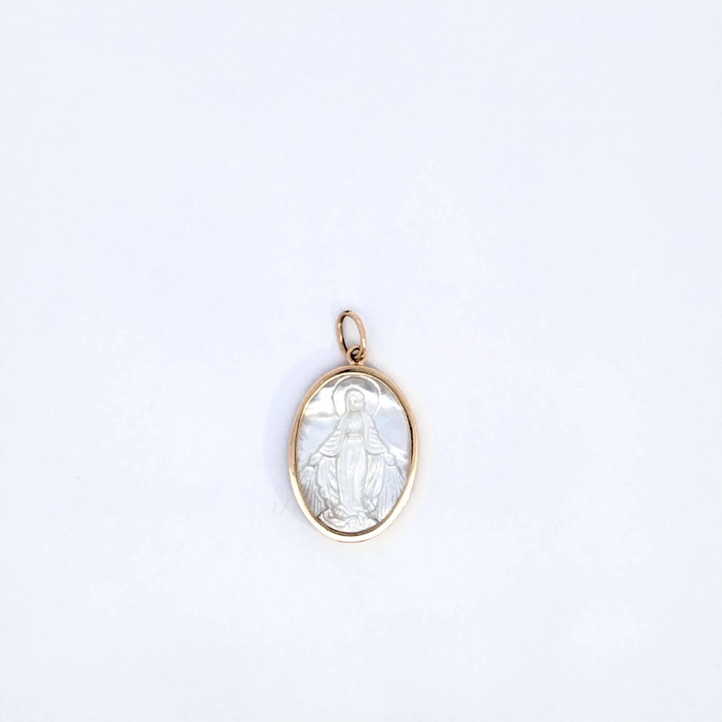 MED A NACAR VIRGEN OVAL 26MM 2.1GR