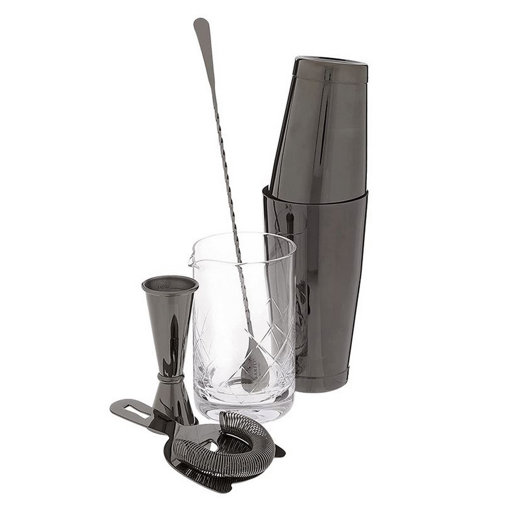 SET DE BAR 5PCS BLACK, M37131BK, BARFLY