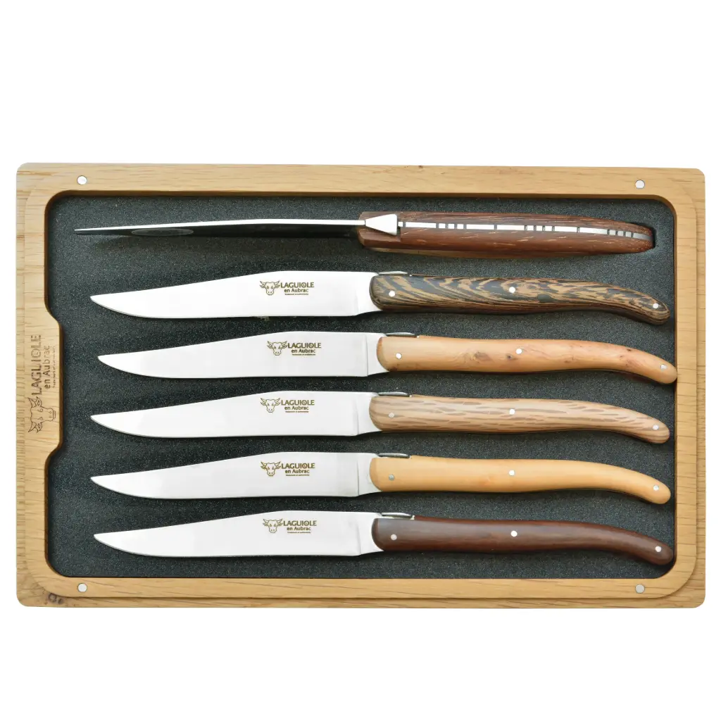 MIXED WOODS  SET X 6 CUCHILLO STEAK, 6MC99QFIH, LAGUIOLE