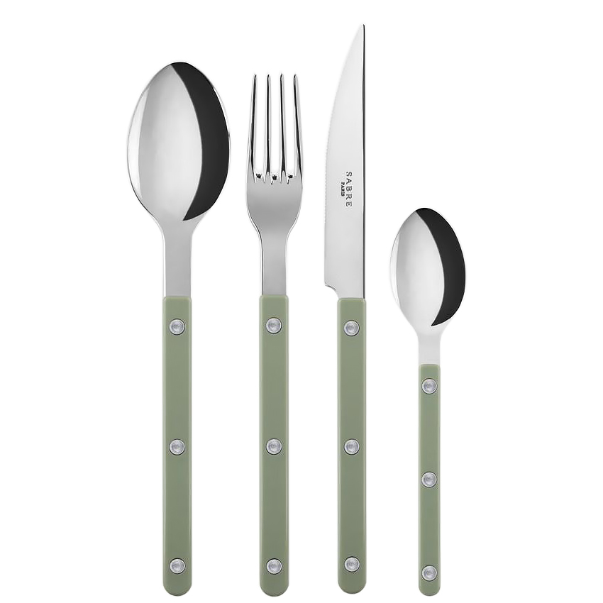 BISTROT SOLID, CUBIERTOS SET X 24 ASPARAGUS, SABRE