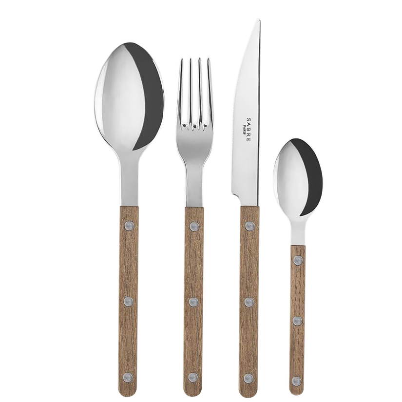 BISTROT TEAK CUBIERTOS SETX 24 PZS, SABRE