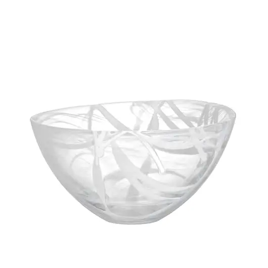CONTRAST BOWL BLANCO MED 23CM,7052207, KOSTA BODA