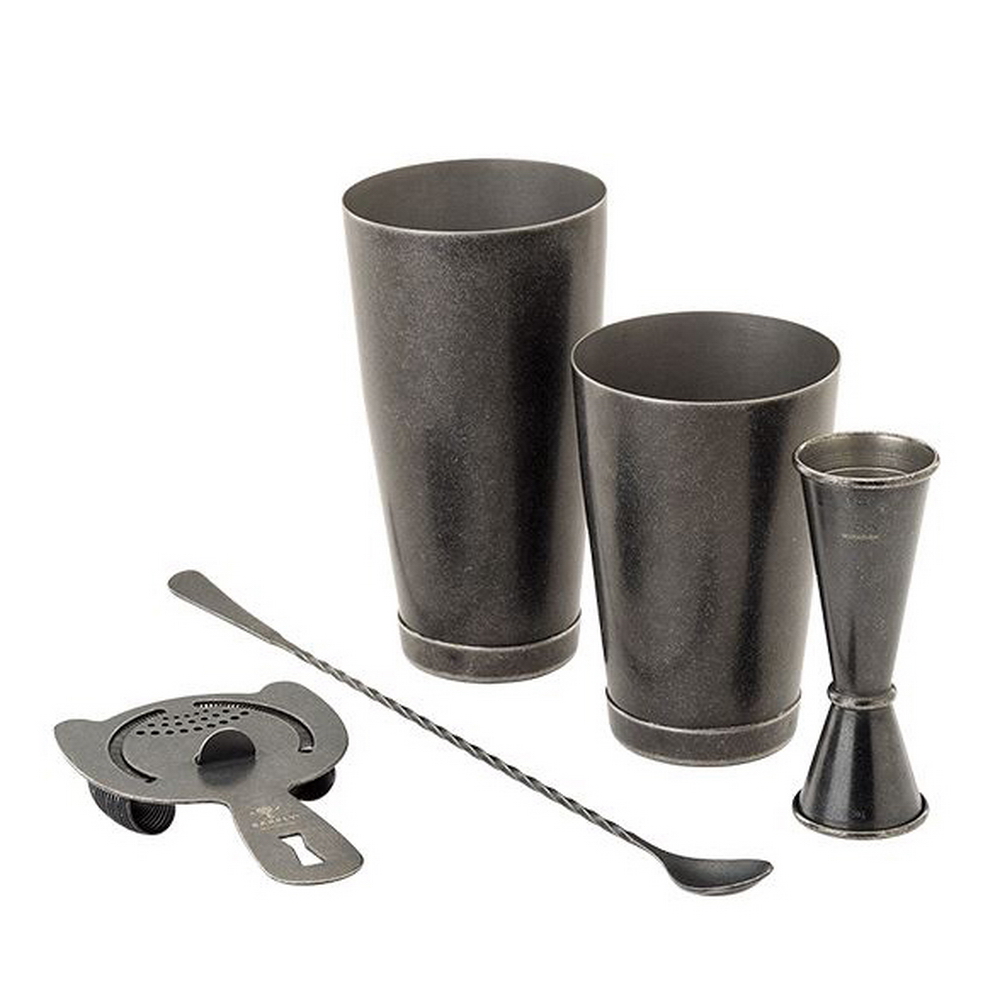 MIXOLOGY SET BLACK,M37206BK,BARFLY