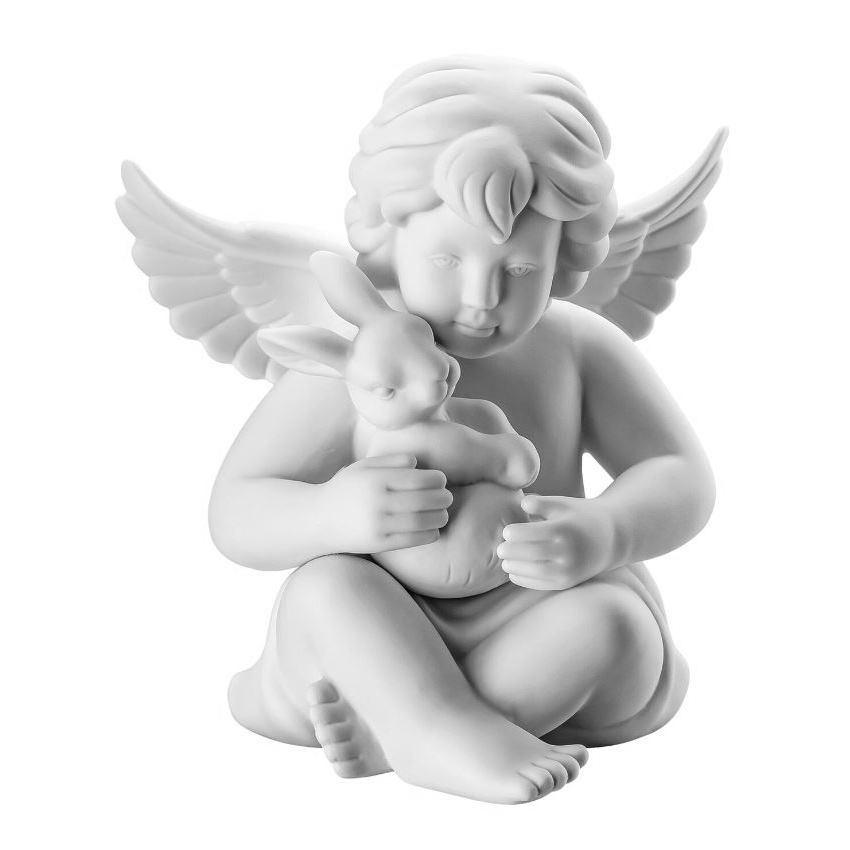 ANGEL C/ CONEJO 14CM, 90531, ROSENTHAL