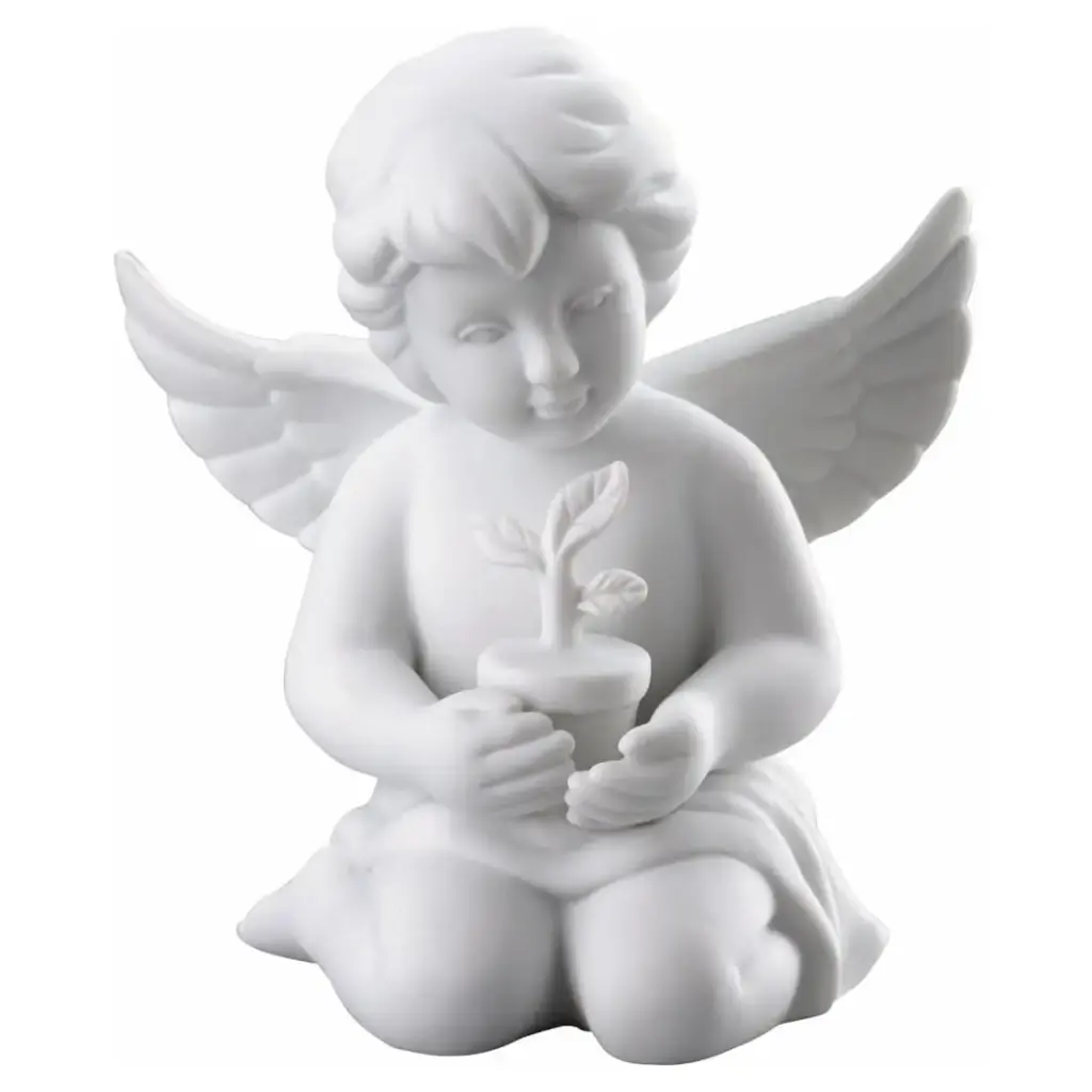 ANGEL C/PLANTA BLANCO MATE 6CM,90538,ROSENTHAL