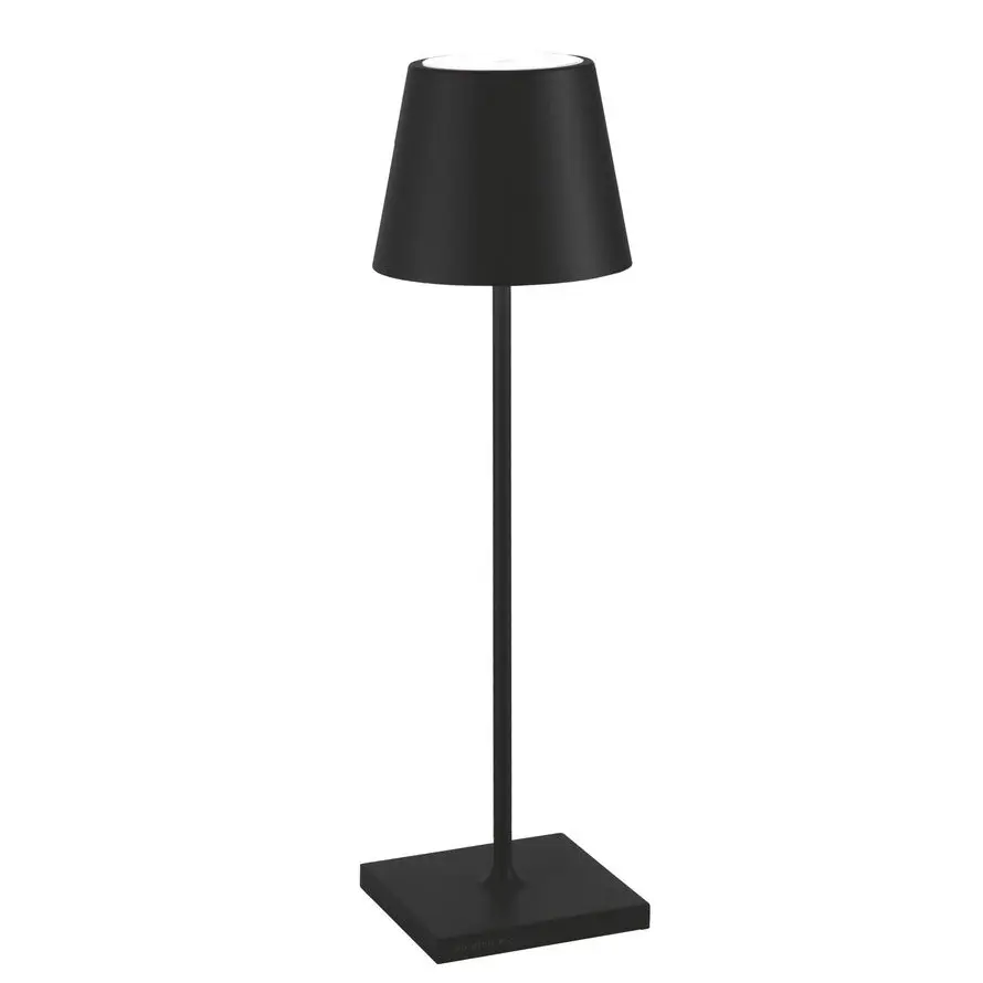 POLDINA - LAMPARA DE MESA MATT NEGRO, LD0340D3, ZAFFERANO