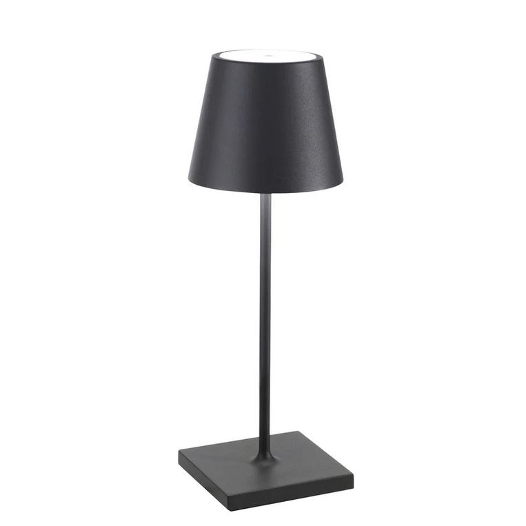 POLDINA - MINI PRO LAMPARA DE MESA GRIS OSCURO, LD1320N3, ZAFFERANO