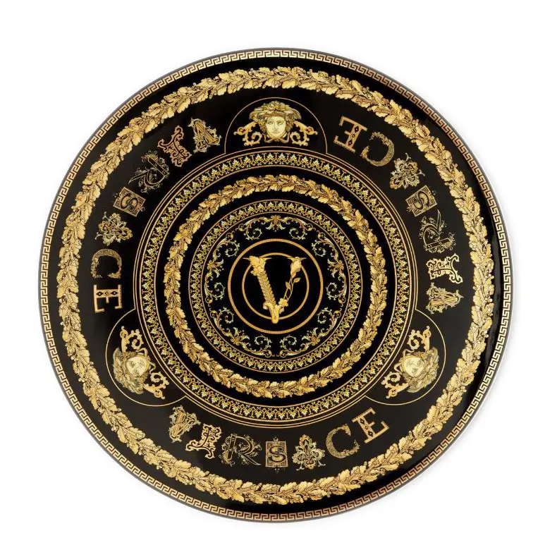 VERSACE VIRTUS - GALA NEGRO PLATO 33CM, 10263, ROSENTHAL