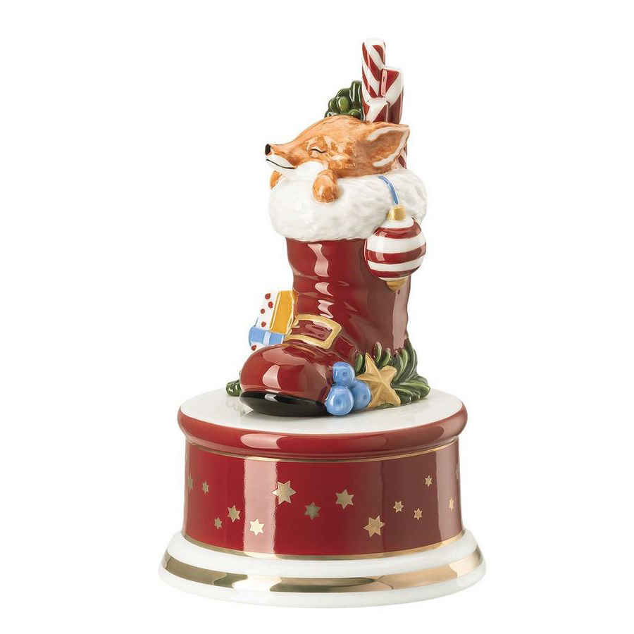 CAJA MUSICAL CHRISTMAS BOTA 14CM, 27417, ROSENTHAL