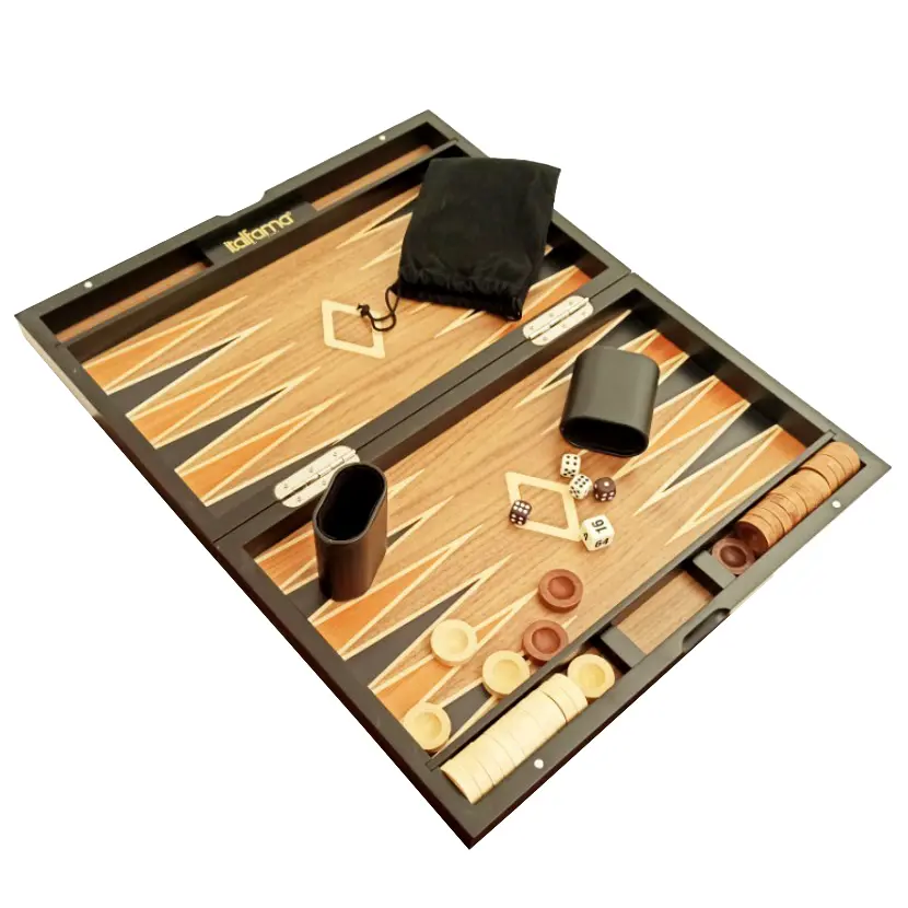 BACKGAMMON MADERA NEGRO/CLARA 47 X 38,G446,ITALFAMA