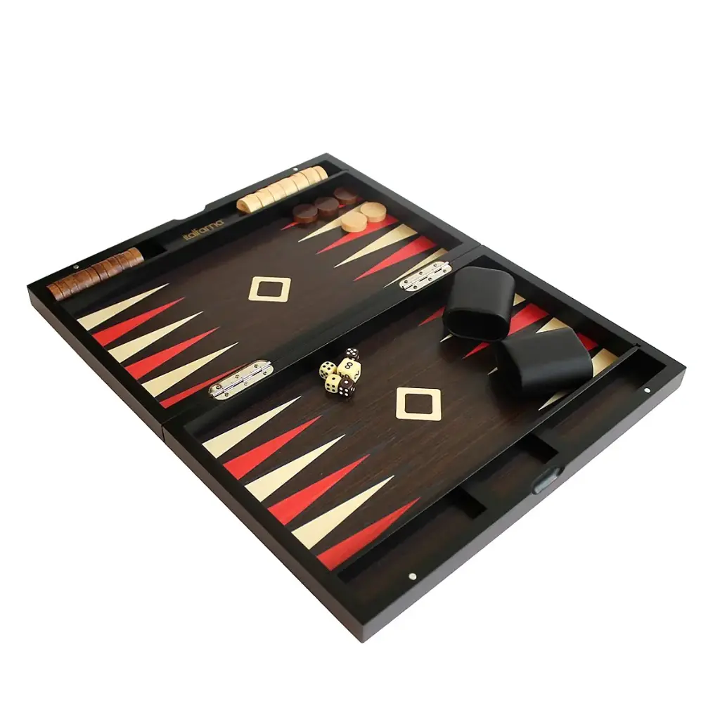 BACKGAMMON MADERA ROJO/ CLARA 48 X 38,G449,ITALFAMA
