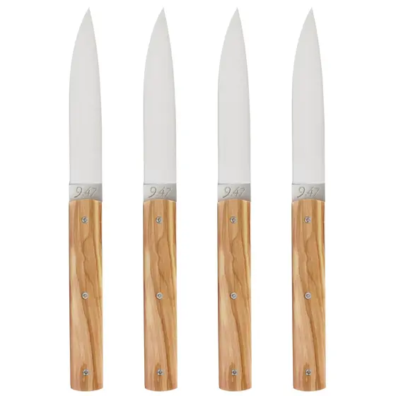 SET X4 CUCHILLOS DE MESA OLIVO,T947C4OL ,PERCEVAL