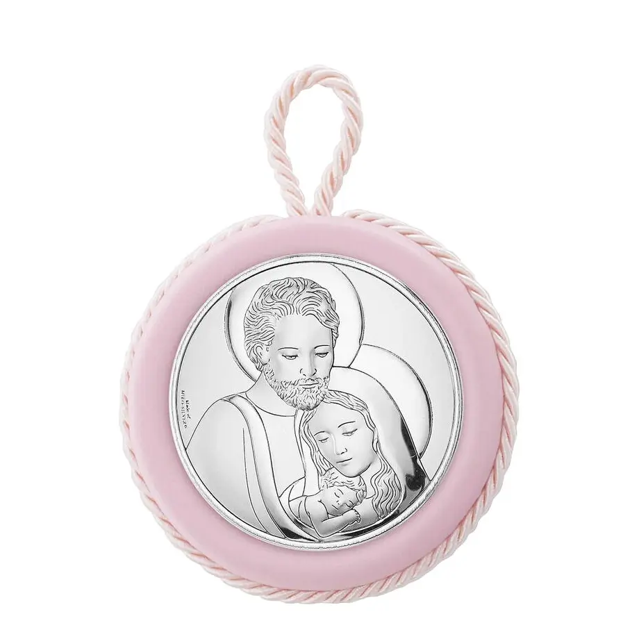 MEDALLA CUNA SAGRADA FAMILIA ROSA  10544 1RA ,VALENTI