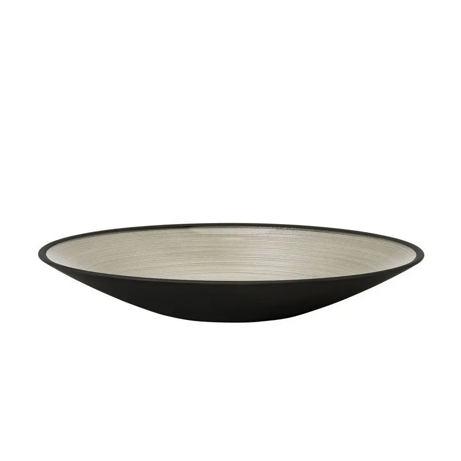 GLASS BOWL NEGRO PLATO 25CM 45725, ROSENTHAL