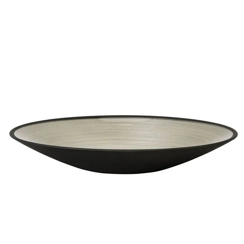 GLASS BOWL NEGRO PLATO 31CM 45731, ROSENTHAL
