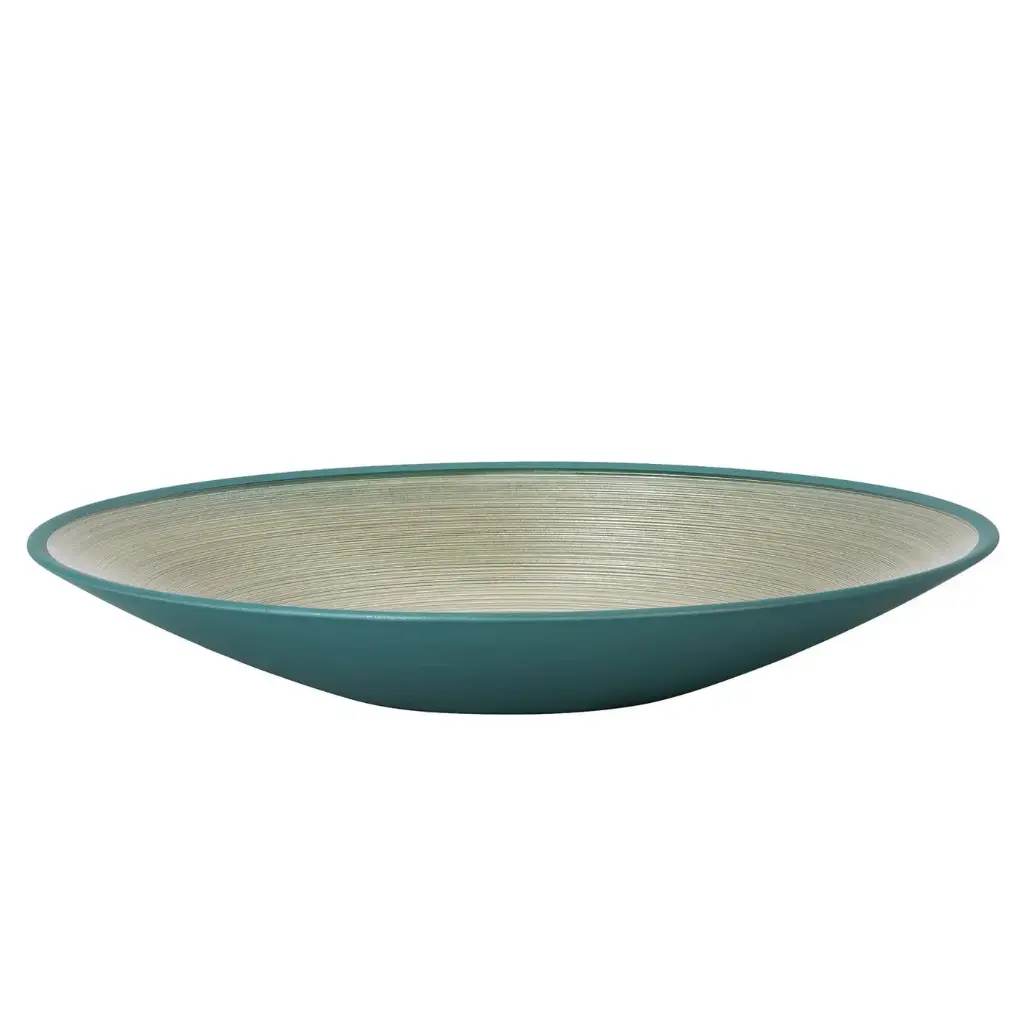 GLASS BOWL VERDE PLATO 31CM 45731, ROSENTHAL