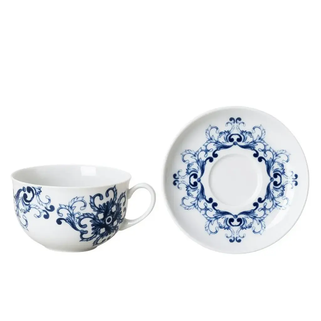 TRUE BLUE - TAZA CAFÉ C/PLATO 14721/14722, ROSENTHAL