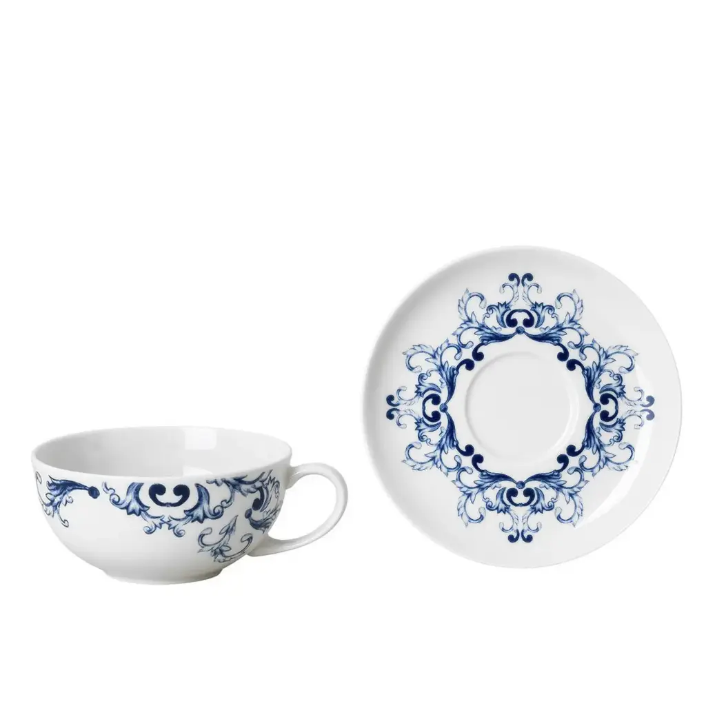 TRUE BLUE - TAZA TÉ C/PLATO 14641/14642, ROSENTHAL