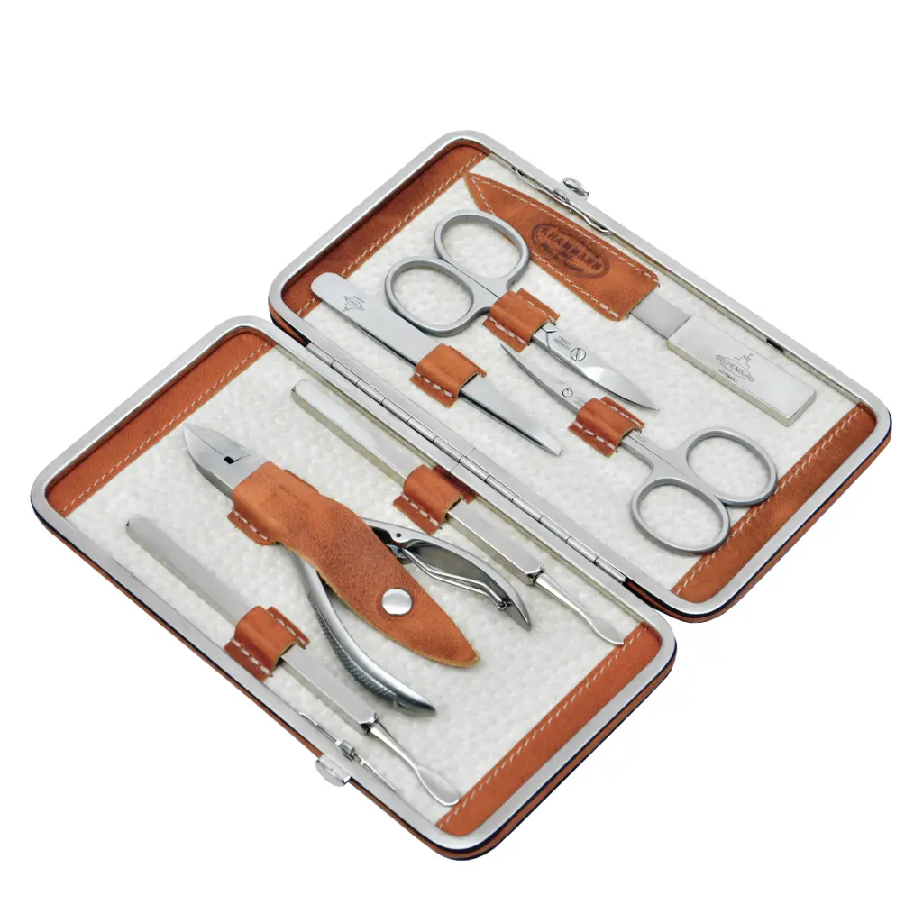 SET MANICURE CUERO NARANJA,6263184VS,HAMMANN