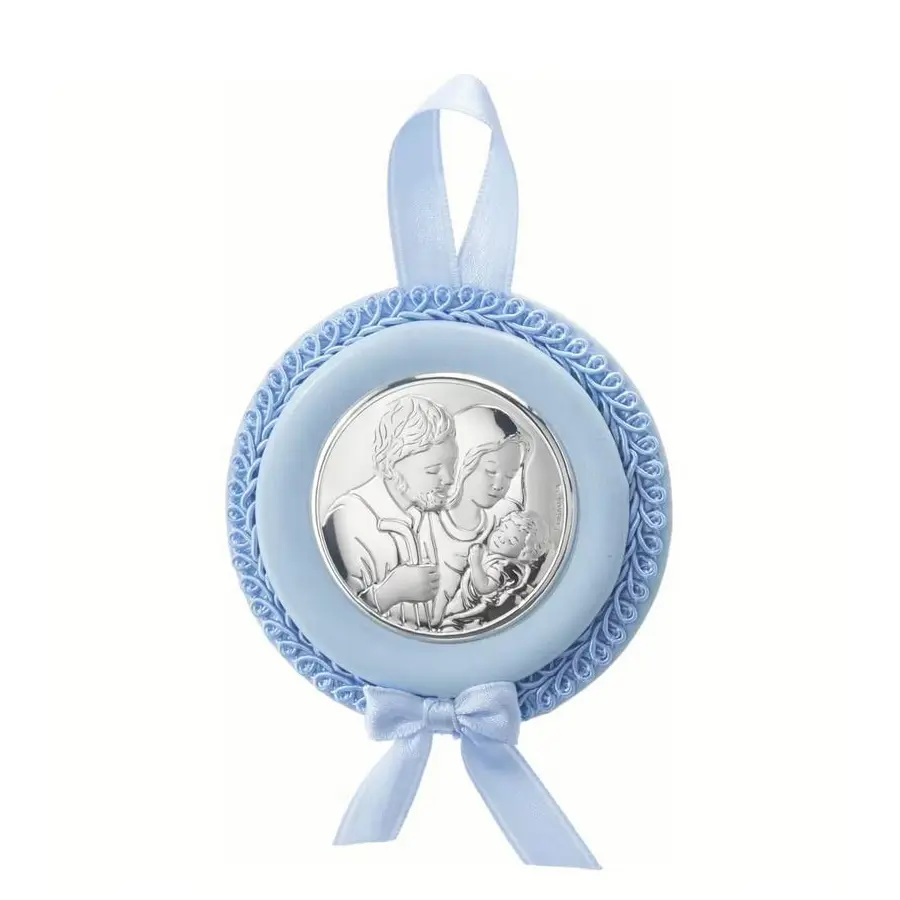 MEDALLA CUNA SAGRADA FAMILIA CELESTE 10563 1C ,VALENTI