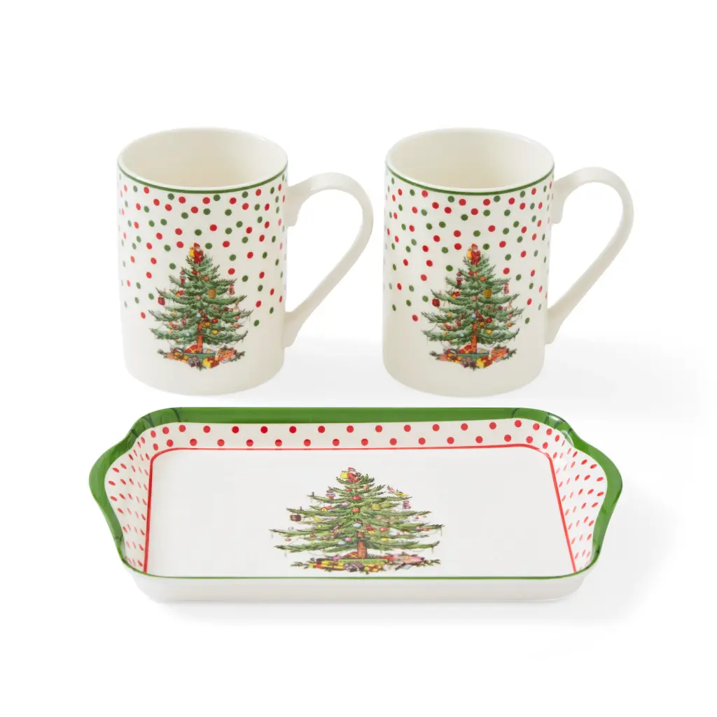 CHRISTMAS TREE - MUG C/BANDEJA X3, 2011859144, PORTMEIRION