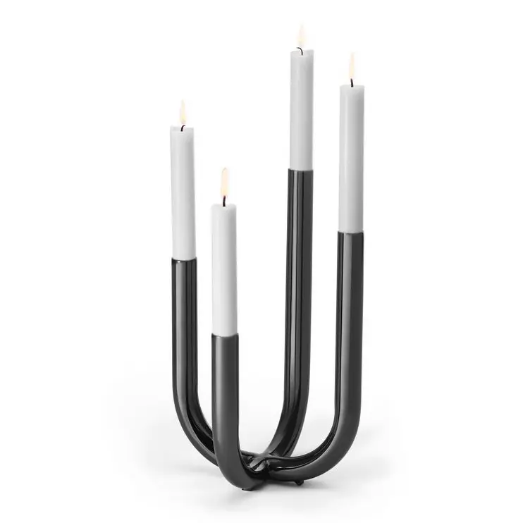 FESTIVE CANDELERO BLACK CHROME, 133007, PHILIPPI