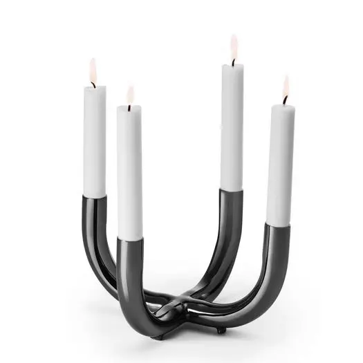 SALONE CANDELERO BLACK CHROME, 133006,PHILIPPI