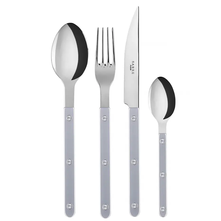 BISTROT PEARLY, GREY CUBIERTOS SET X24 PZS, SABRE