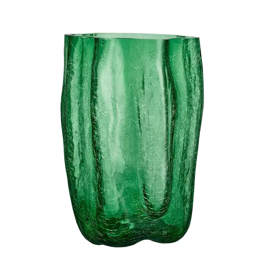 CRACKLE JARRÓN VERDE OSCURO 37 CM,7042212 ,KOSTA BODA