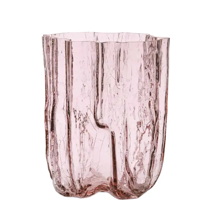 CRACKLE JARRÓN ROSA 27 CM, 7042113, KOSTA BODA