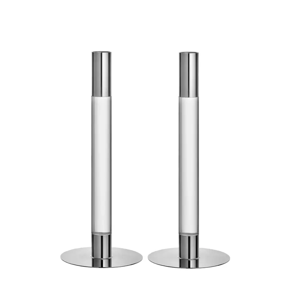 LUMIERE CANDELERO SET X2 26CM, 6298864,ORREFORS