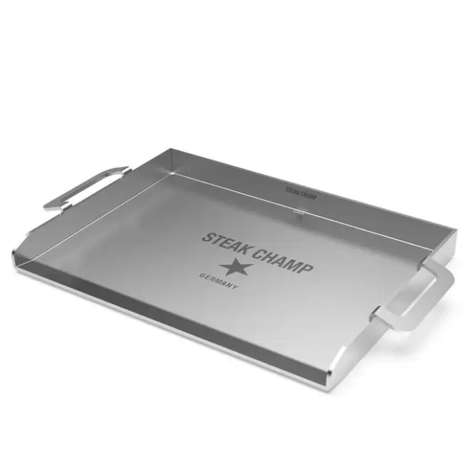 PLANCHA ACERO INOXIDABLE 38 X 28,10-5034 ,STEAK CHAMP