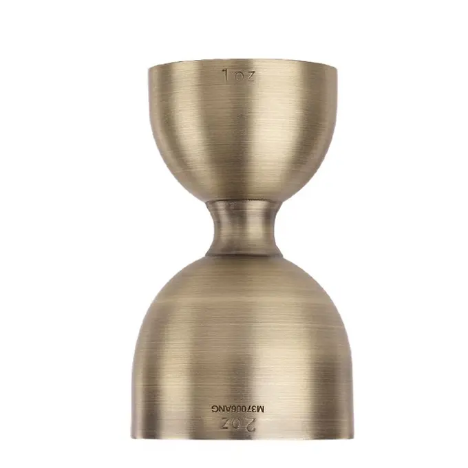 HEAVY DUTY JIGGER 1 X 2 OZ. ANTIQUE GOLD M37006ANG, BARFLY 