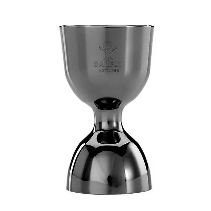 HEAVY DUTY JIGGER 1 X 2 OZ. BLACK M37006BK, BARFLY 