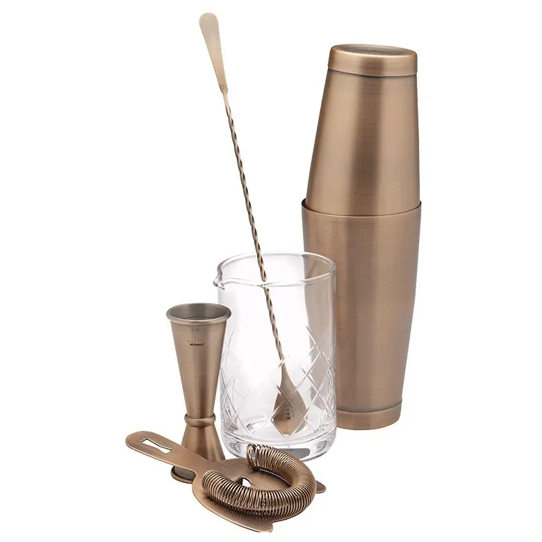 SET DE BAR 5PCS COBRE VINTAGE, M37131ACP, BARFLY