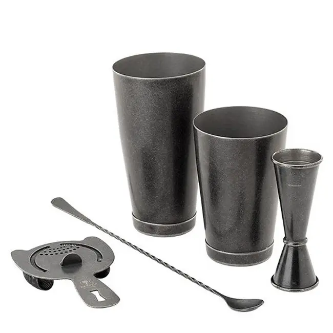 MIXOLOGY SET VINTAGE BLACK, M37101VBK, BARFLY