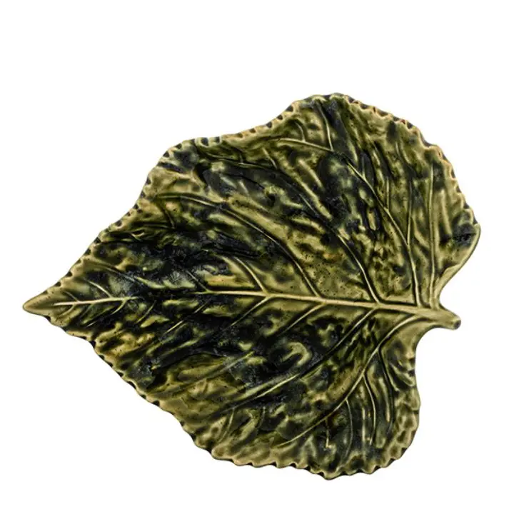 BORDALLO PINHEIRO- HOJA ABEDUL VERDE 5.5CM, 65031561,VISTA ALEGRE