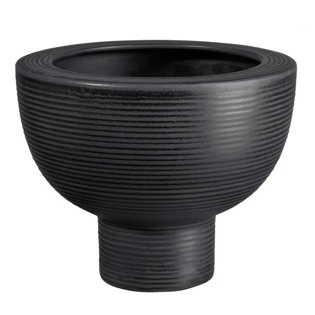 ADORNOS, MACETEROS-MIDORO MACETA NEGRO 24CM, 2221174,ASA SELECTION