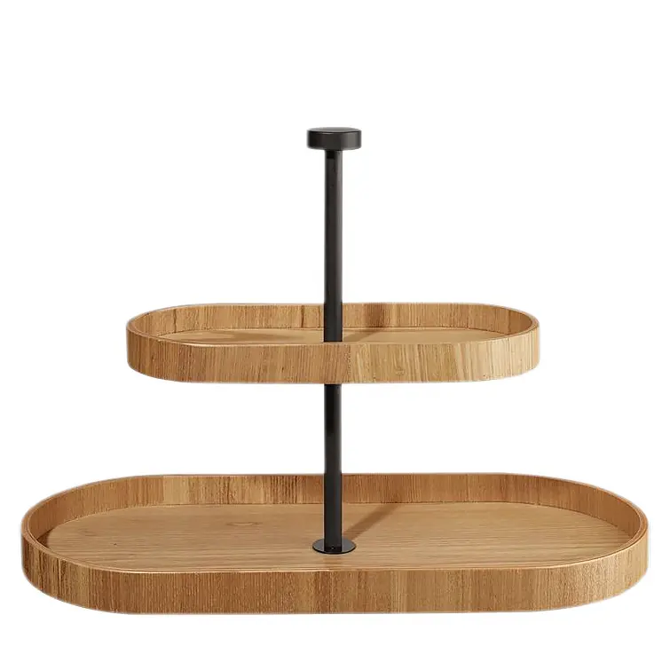WOOD CABARET OVAL 2 NIVELES, 53670970,ASA SELECTION