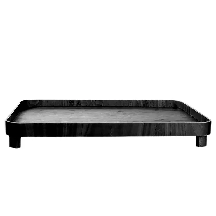 WOOD BANDEJA RECTANGULAR NEGRO 45.5X 36 CM, 53971970,ASA SELECTION